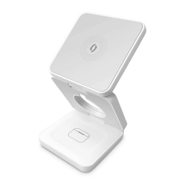 Aligator AMS09WT - Bezprzewodowa stacja ładująca MagSafe 3w1 15W biała