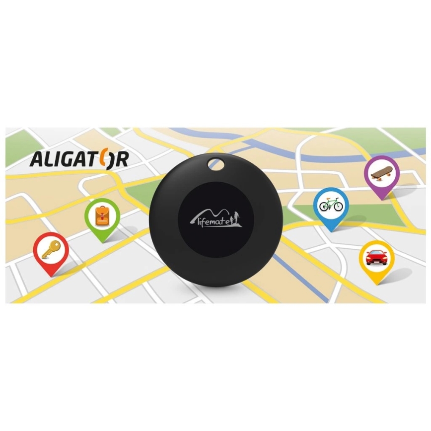 Aligator APD001 - Lokalizator Life Tag 1xCR2032 IP65 czarny