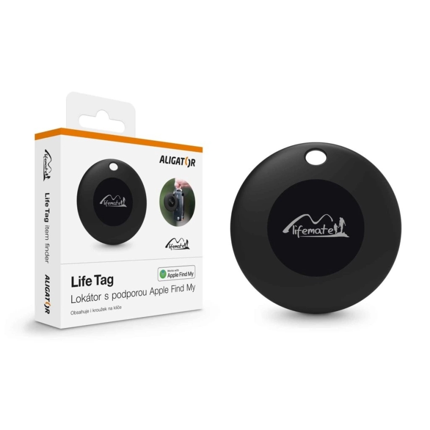 Aligator APD001 - Lokalizator Life Tag 1xCR2032 IP65 czarny