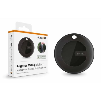 Aligator APD003 - Lokalizator MiTag 1xCR2032 IP67 czarny