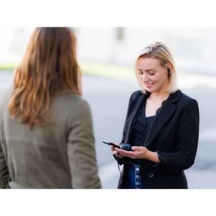 Aligator ATR10BK - Bezprzewodowe słuchawki z tłumaczem 2 w 1 Pods Translate 470 mAh + 2x 40 mAh czarne