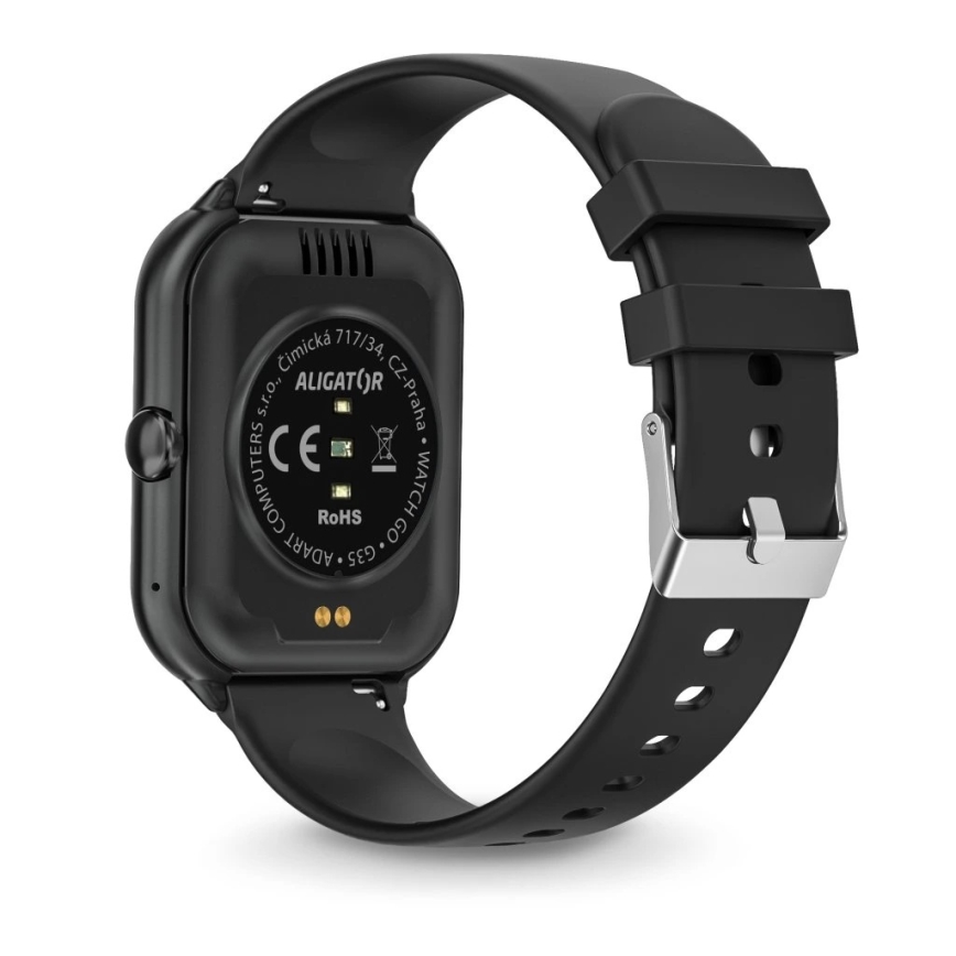 Aligator AW10BK - Smartwatch Watch GO 220 mAh IP67 czarny