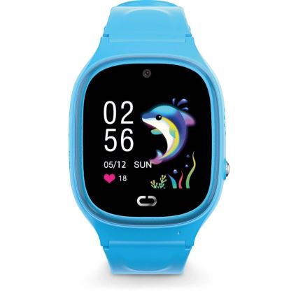 Aligator AW11BE - Inteligentny zegarek Watch Junior 2 450 mAh IP67 Wi-Fi niebieski