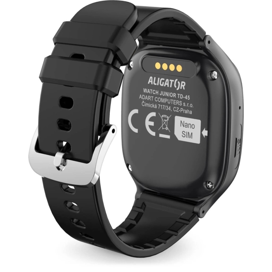 Aligator AW11BK - Smartwatch Watch Junior 2 450 mAh IP67 Wi-Fi czarny
