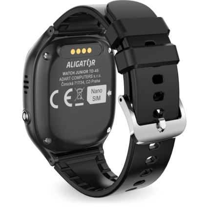 Aligator AW11BK - Smartwatch Watch Junior 2 450 mAh IP67 Wi-Fi czarny