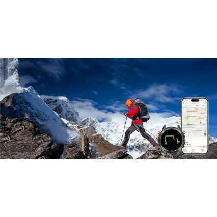 Aligator AW12BK - Smartwatch z GPS, 500 mAh, IP69K, czarny