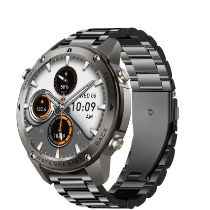Aligator AW12BK - Smartwatch z GPS, 500 mAh, IP69K, czarny