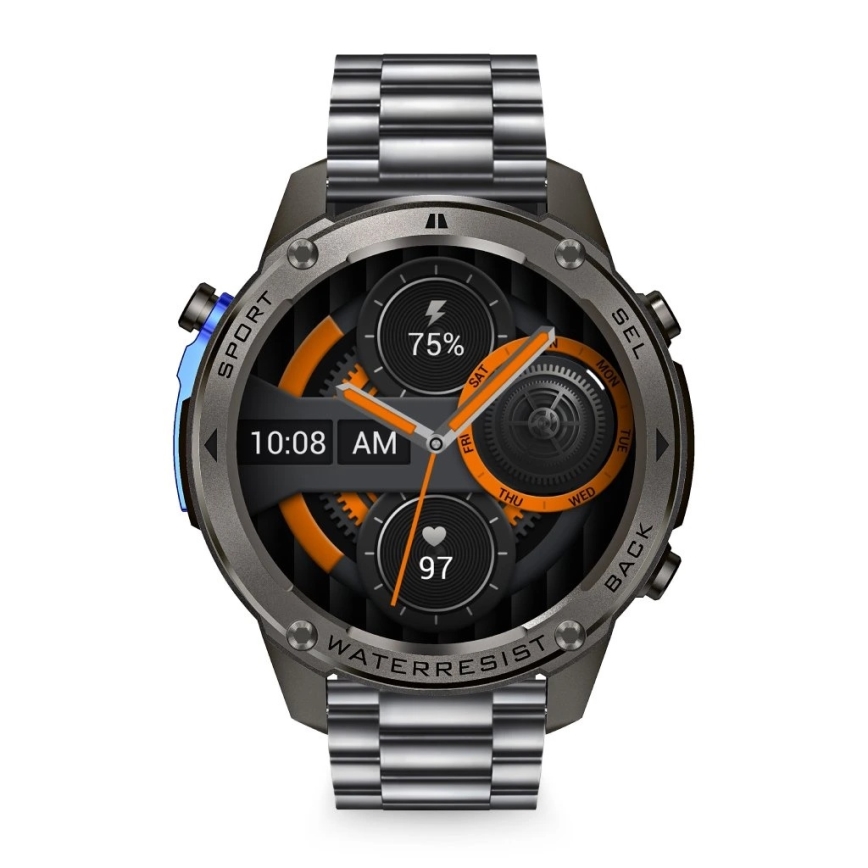 Aligator AW12BK - Smartwatch z GPS, 500 mAh, IP69K, czarny