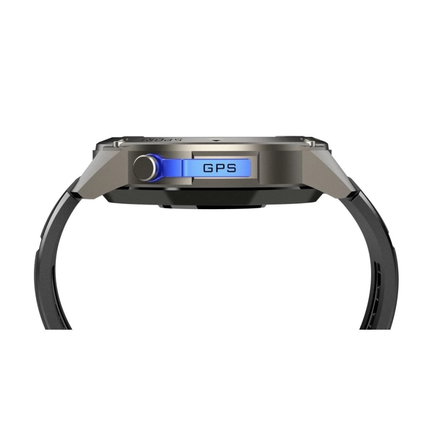 Aligator AW12BK - Smartwatch z GPS, 500 mAh, IP69K, czarny