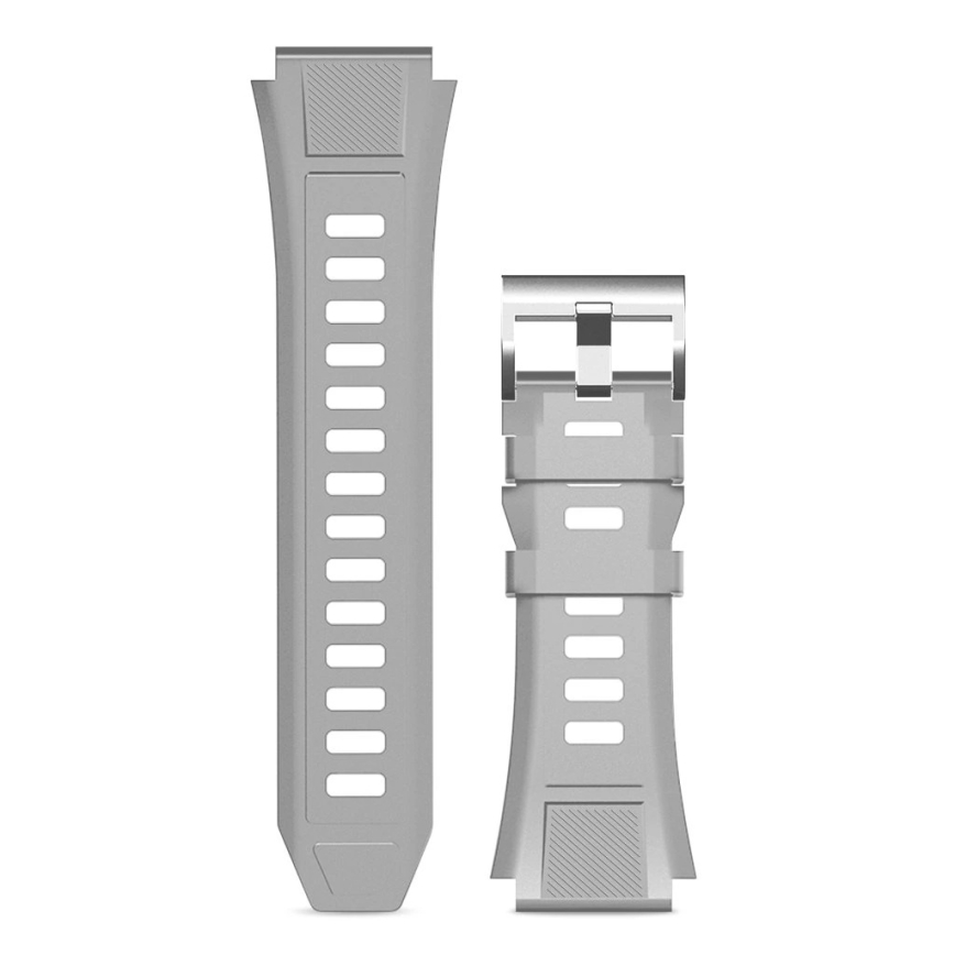 Aligator AW12SR - Inteligentny zegarek Watch GPS 500 mAh IP69K srebrny
