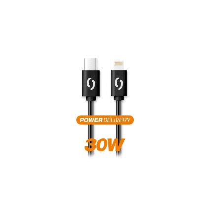 Aligator DATKP50 - kabel USB USB-C / Lightning 30 W Power Delivery (PD) 1,5 m czarny