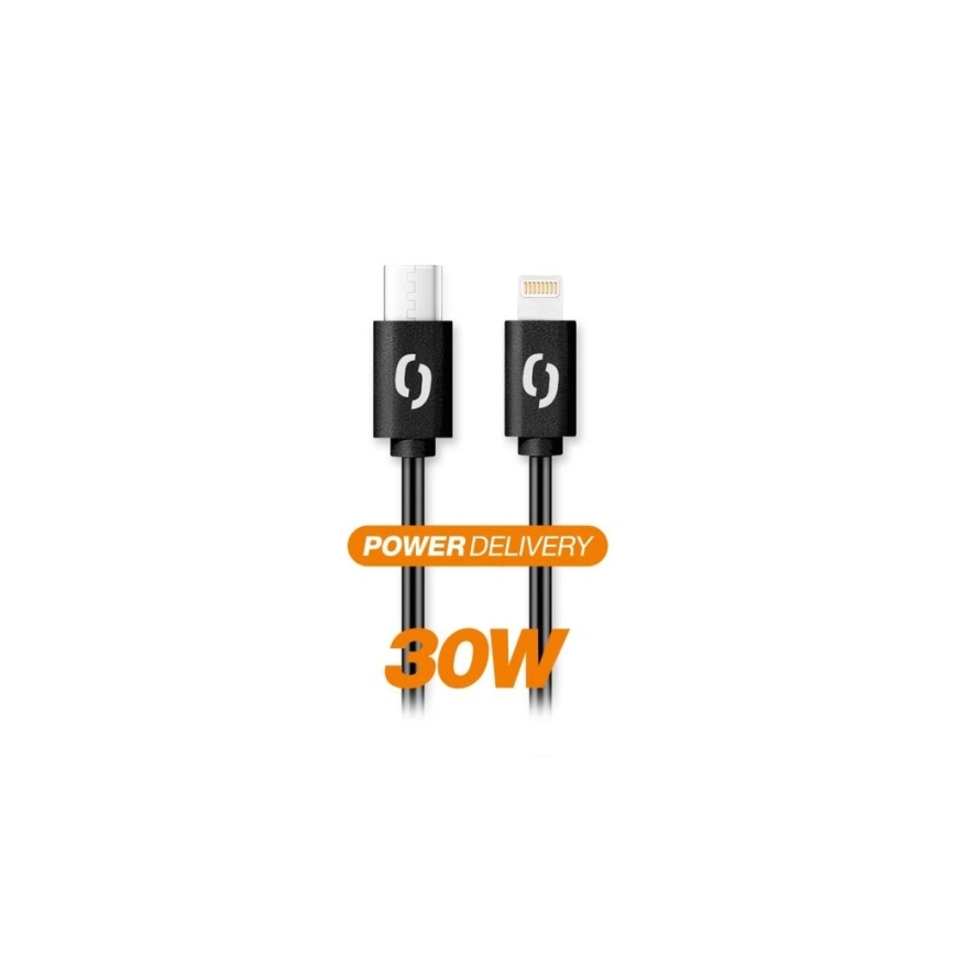 Aligator DATKP50 - kabel USB USB-C / Lightning 30 W Power Delivery (PD) 1,5 m czarny