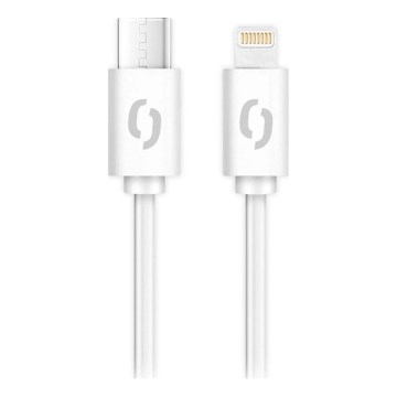Aligator DATKP57 - kabel USB USB-C / Lightning 30 W Power Delivery 0,5 m biały