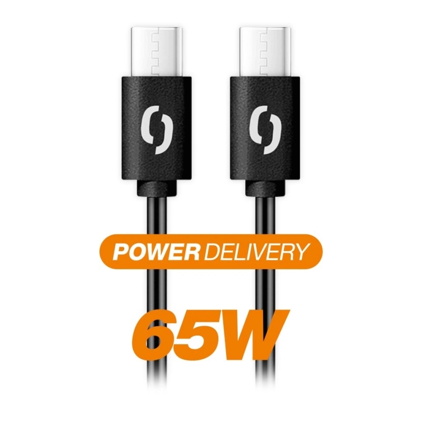 Aligator DATKP58 - kabel USB-C na USB-C 65 W Power Delivery 2,5 m czarny