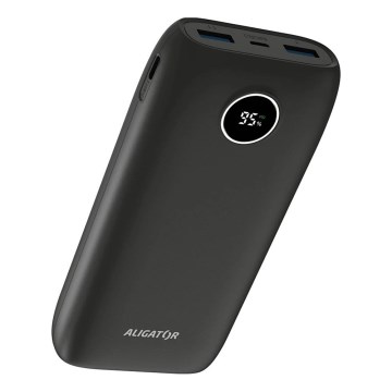 Aligator PBPD20BK - powerbank z wyświetlaczem LCD, Power Delivery 20000 mAh/20W/3,7V, czarny