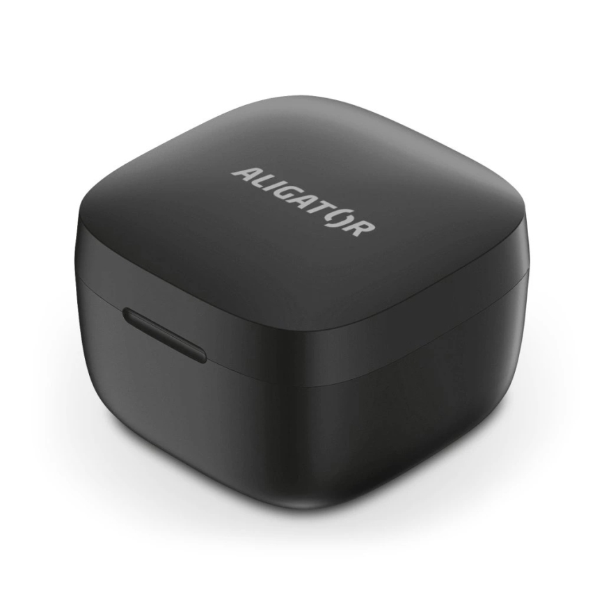 Aligator TWS05 - Bezprzewodowe słuchawki Pods LITE 200 mAh + 2x 30 mAh IP30 czarne