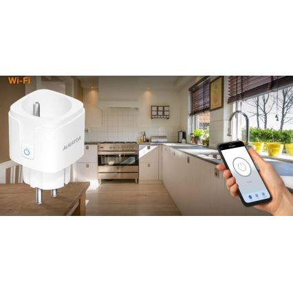 Aligator WAL001 - Inteligentne gniazdko 3680W/230V/Typ E/16A Wi-Fi Tuya