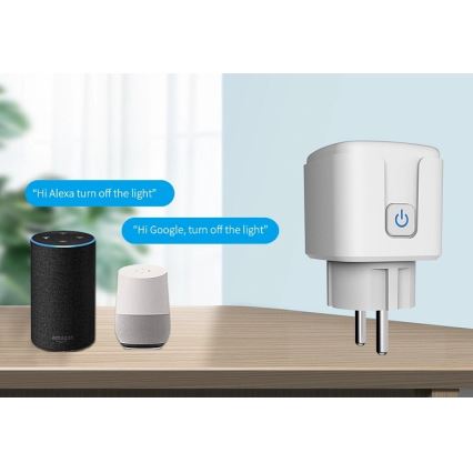Aligator WAL001 - Inteligentne gniazdko 3680W/230V/Typ E/16A Wi-Fi Tuya