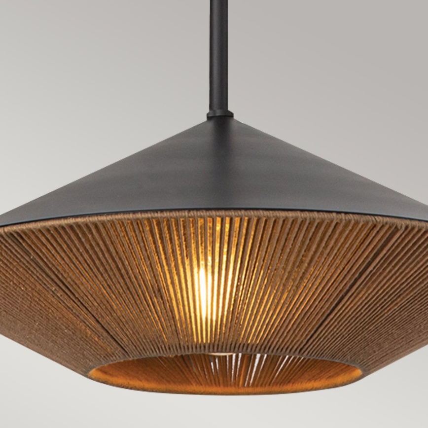 Alora Mood - Żyrandol na drążku DAPHNE 1xE27/60W/230V śr. 38,1 cm czarny