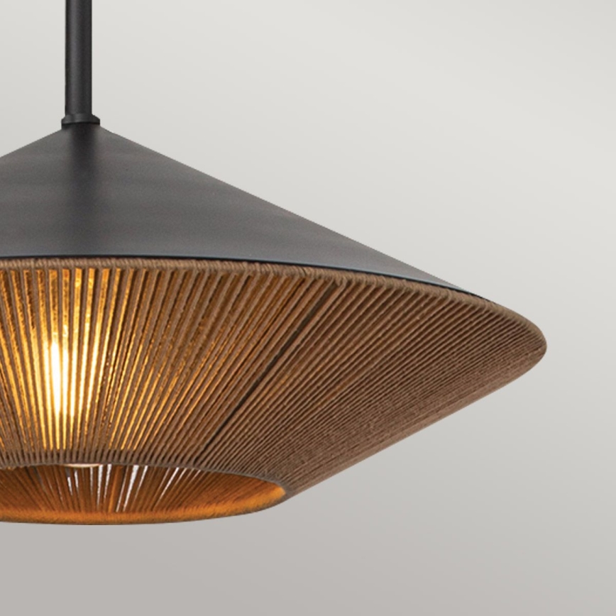 Alora Mood - Żyrandol na drążku DAPHNE 1xE27/60W/230V śr. 38,1 cm czarny