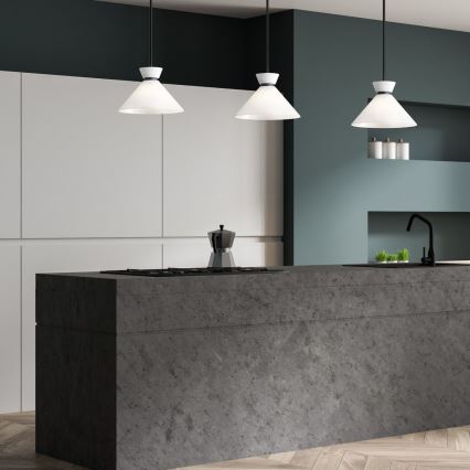 Alora Mood - Lampa wisząca na pręcie HALSTON 1xE27/60W/230V czarna