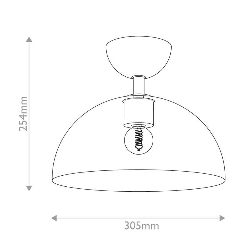 Alora Mood - Plafon JUDE 1xE27/60W/230V śr. 30,5 cm mosiądz