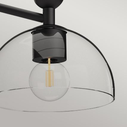 Alora Mood - Żyrandol na rurce JUDE 3xE27/60W/230V czarny