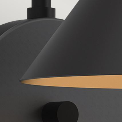 Alora Mood - Kinkiet REMYCK 1xE27/60W/230V czarny