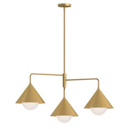 Alora Mood - Lampa sufitowa na pręcie REMYCK 3xE27/60W/230V złota