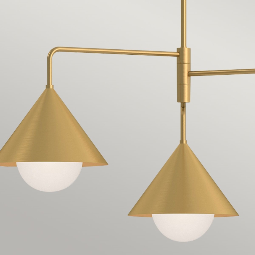 Alora Mood - Lampa sufitowa na pręcie REMYCK 3xE27/60W/230V złota