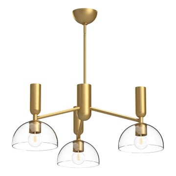 Alora Mood - Żyrandol na drążku JUDE 3xE27/60W/230V śr. 96,8 cm mosiądz