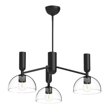 Alora Mood - Żyrandol na rurce JUDE 3xE27/60W/230V czarny