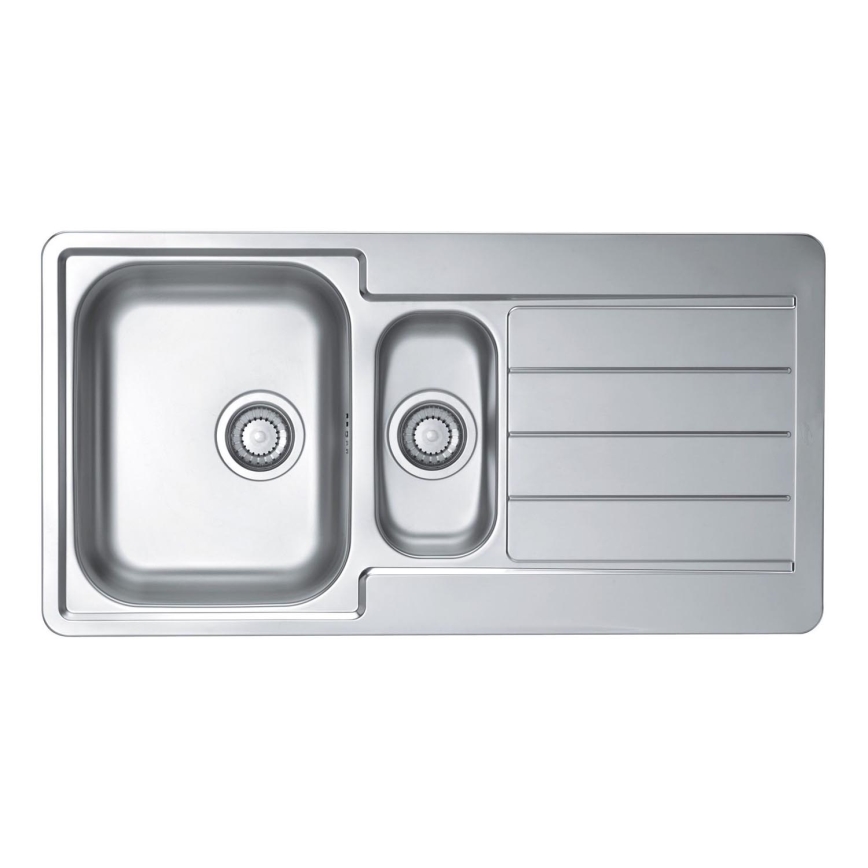 ALVEUS 1082440 - Zlew kuchenny LINE 98x50 cm matowy stal/satyna