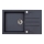 ALVEUS 1090942 - Zlew kuchenny ROCK 78x48 cm granit/czarny