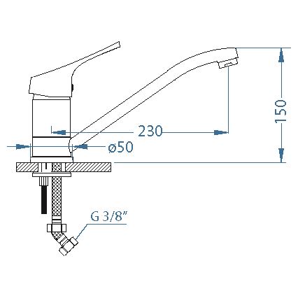 ALVEUS 1091137 - Bateria kuchenna RIVIERA 14,8 cm chrom błyszczący