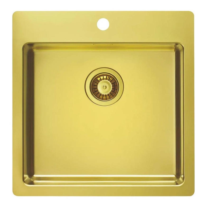 ALVEUS 1106867 - Zlew kuchenny PURE 52,5x51,5 cm monarch złoty