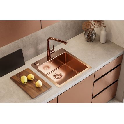 ALVEUS 1122708 - Zlew kuchenny PURE 52,5x51,5 cm monarch miedź