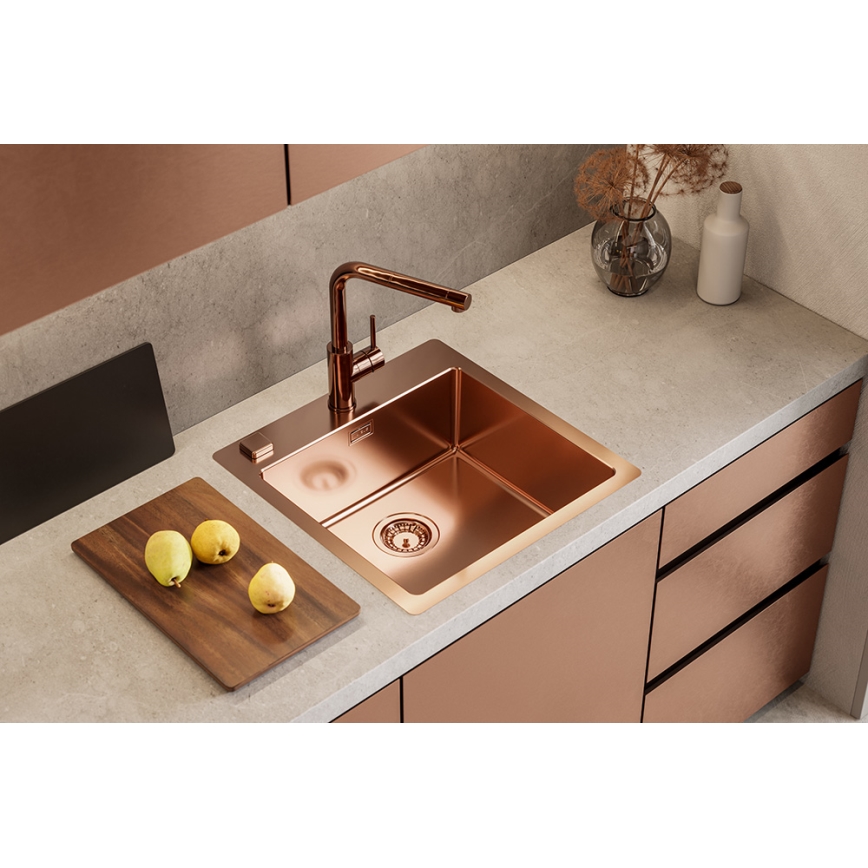 ALVEUS 1122708 - Zlew kuchenny PURE 52,5x51,5 cm monarch miedź
