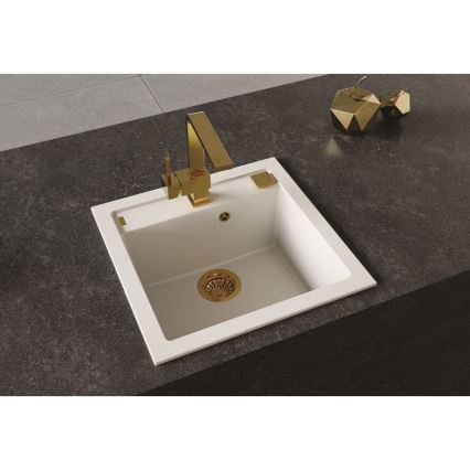ALVEUS 1128395 - Zlew kuchenny FORMIC 52x51 cm granit/biały