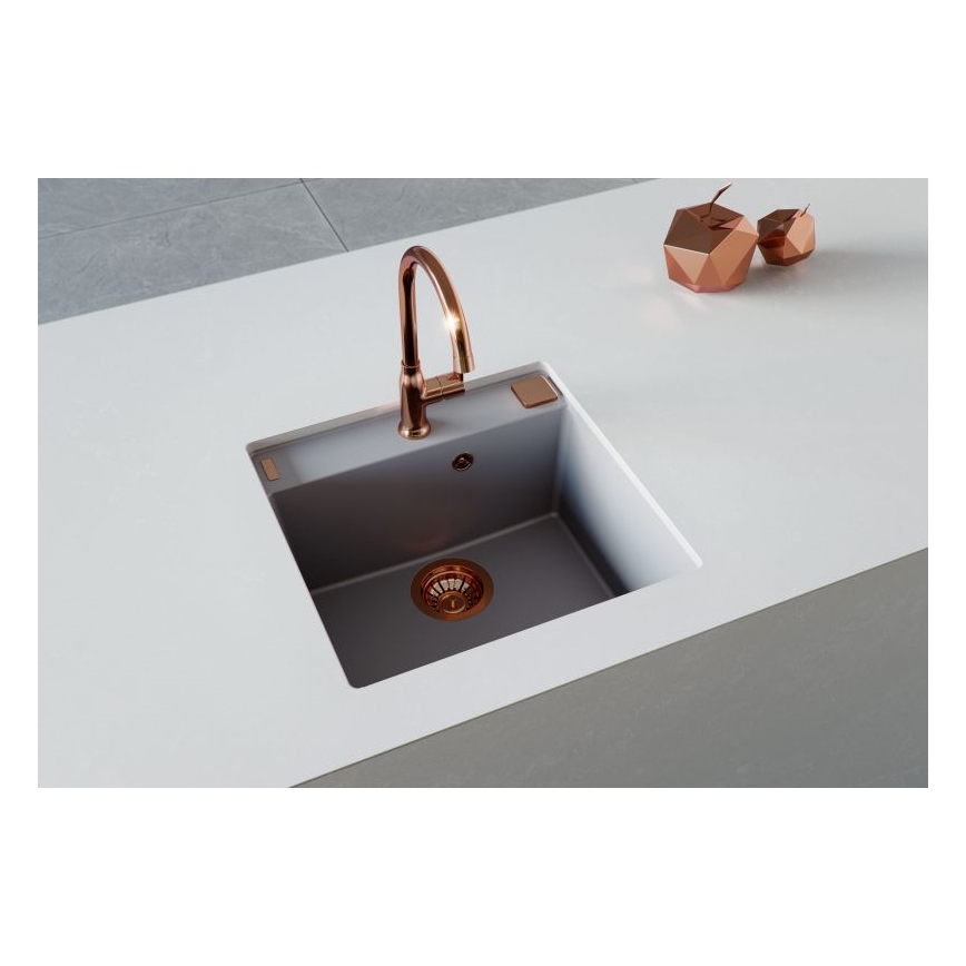 ALVEUS 1128395 - Zlew kuchenny FORMIC 52x51 cm granit/biały
