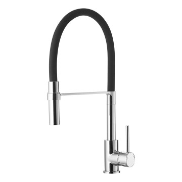 ALVEUS 1129024 - Bateria kuchenna z elastycznym uchwytem ELIA 45 cm chrom błyszczący/czarny