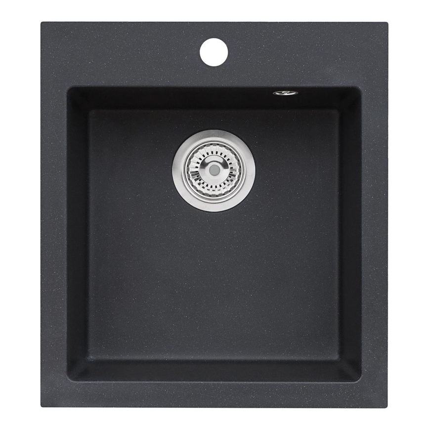 ALVEUS 1133432 - Zlew kuchenny CORTINA 50x45 cm granit/czarny