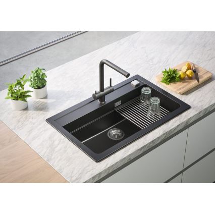 ALVEUS 1139808 - Bateria kuchenna AGUILA 33,3 cm granit/czarny