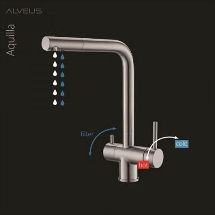 ALVEUS 1139808 - Bateria kuchenna AGUILA 33,3 cm granit/czarny
