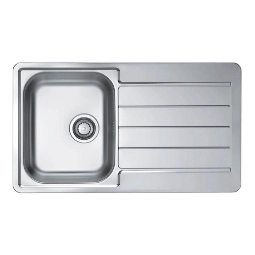 ALVEUS 1144640 - Zlew kuchenny LINE 86x50 cm matowy stal/satyna, bez mimośrodu