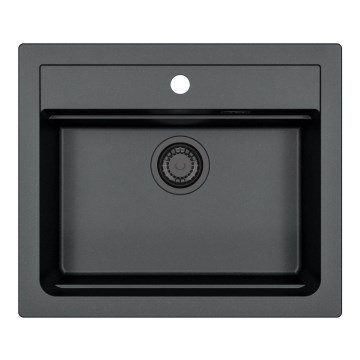 ALVEUS 1148162 - Zlew kuchenny ATROX 59x50 cm granit/czarny