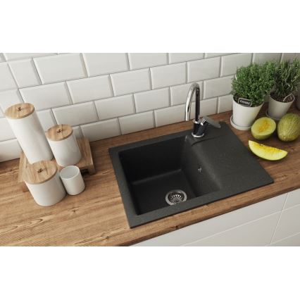 ALVEUS 1149116 - Zlew kuchenny GEM 59x50 cm granit/czarny