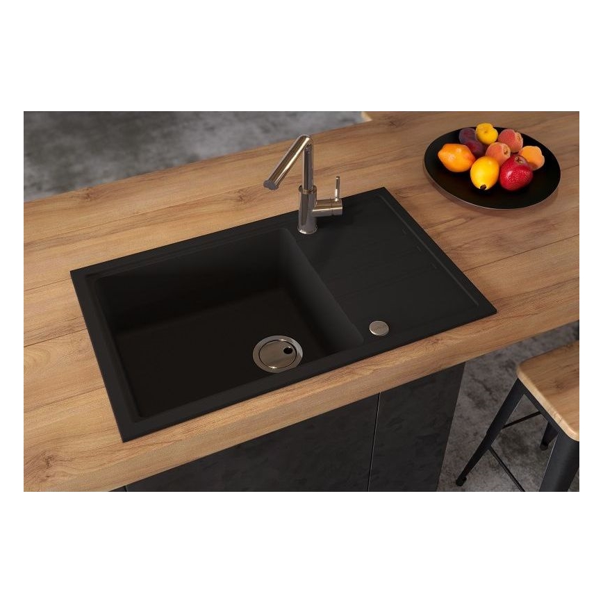 ALVEUS 1149117 - Zlew kuchenny INTERMEZZO 78x48 cm granit/czarny