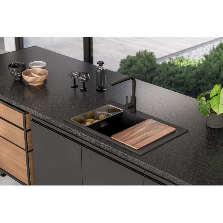 ALVEUS 1149304 - Zlewozmywak kuchenny PURE 79x51,5 cm granit/czarny