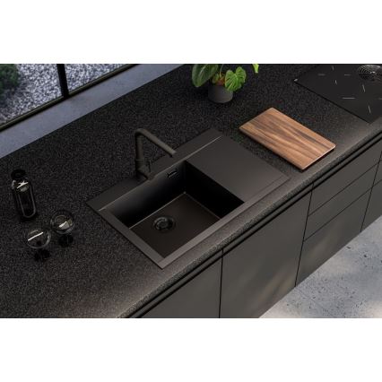 ALVEUS 1149305 - Zlewozmywak kuchenny PURE 79x51,5 cm granit/czarny